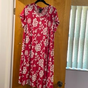 Coral Textured Dress